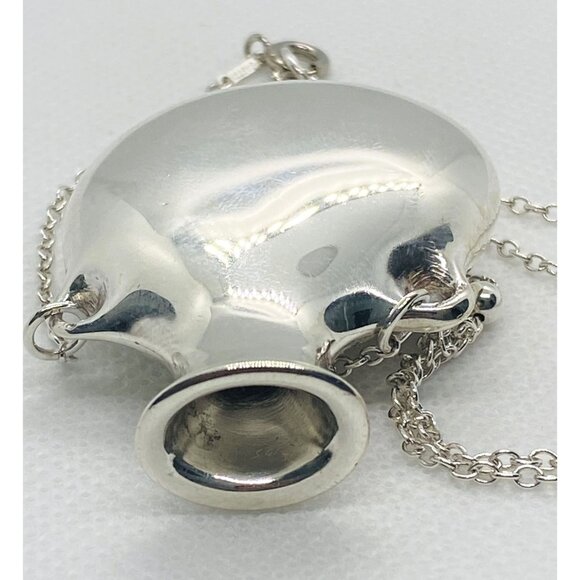 SOLD!Tiffany & Co Open Bottle Jug Bead Necklace Elsa Peretti Sterling Silver 925 - Picture 10 of 16